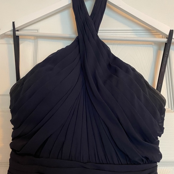 *Worn once* Navy Blue Morilee Jumpsuit. No flaws. - Picture 4 of 9